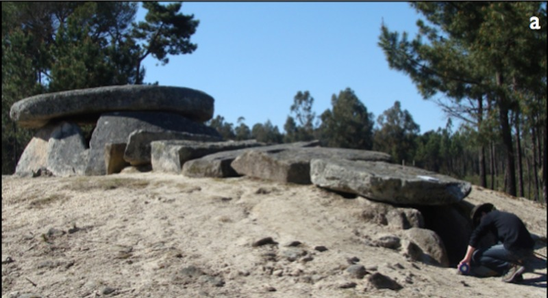 Dolmen da Orca, a typical structure in Western Iberia, part of the megalithic cluster of Carregal do Sal.